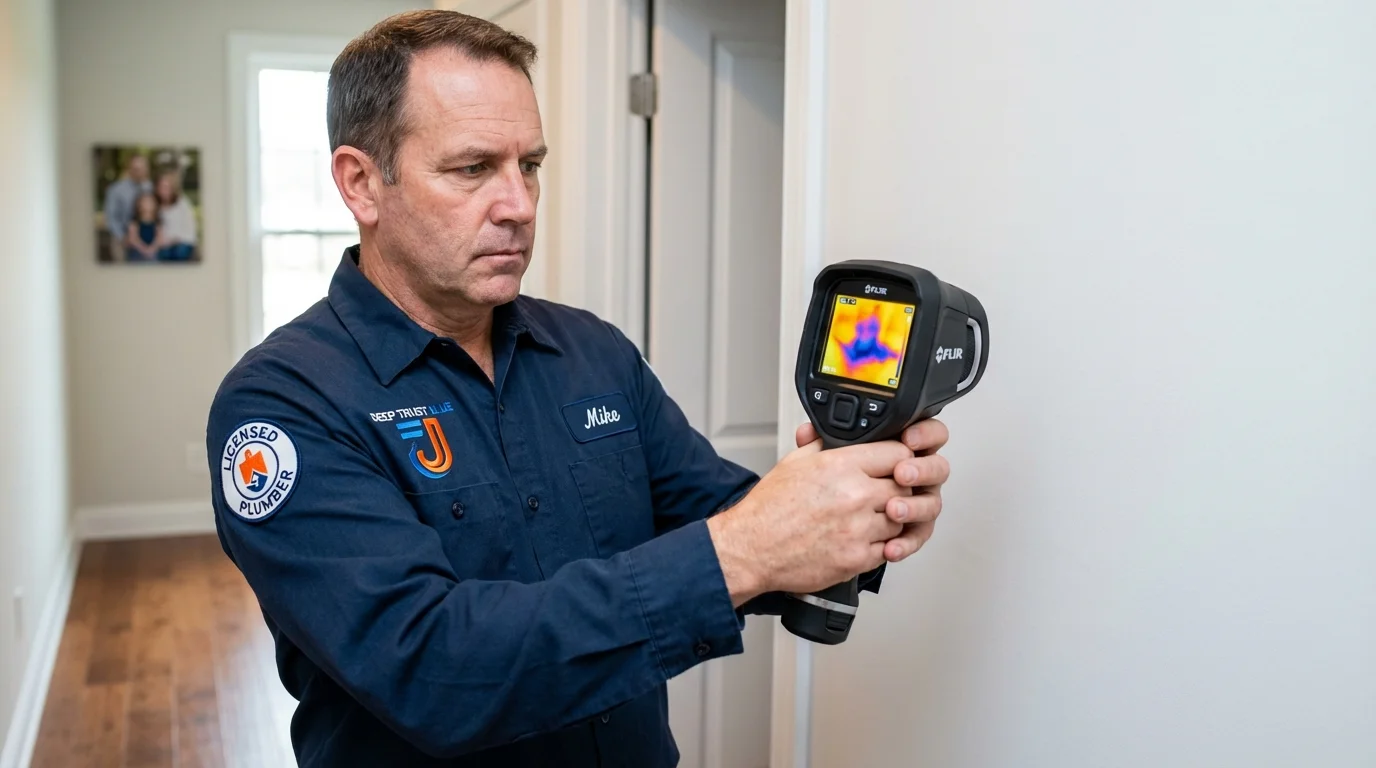 Thermal imaging leak detection by Johns Plumbing LLC in Tarpon Springs